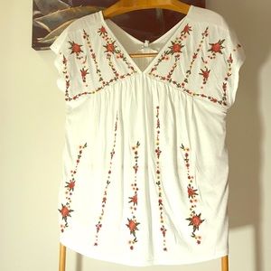 Lucky Brand flowered shirt